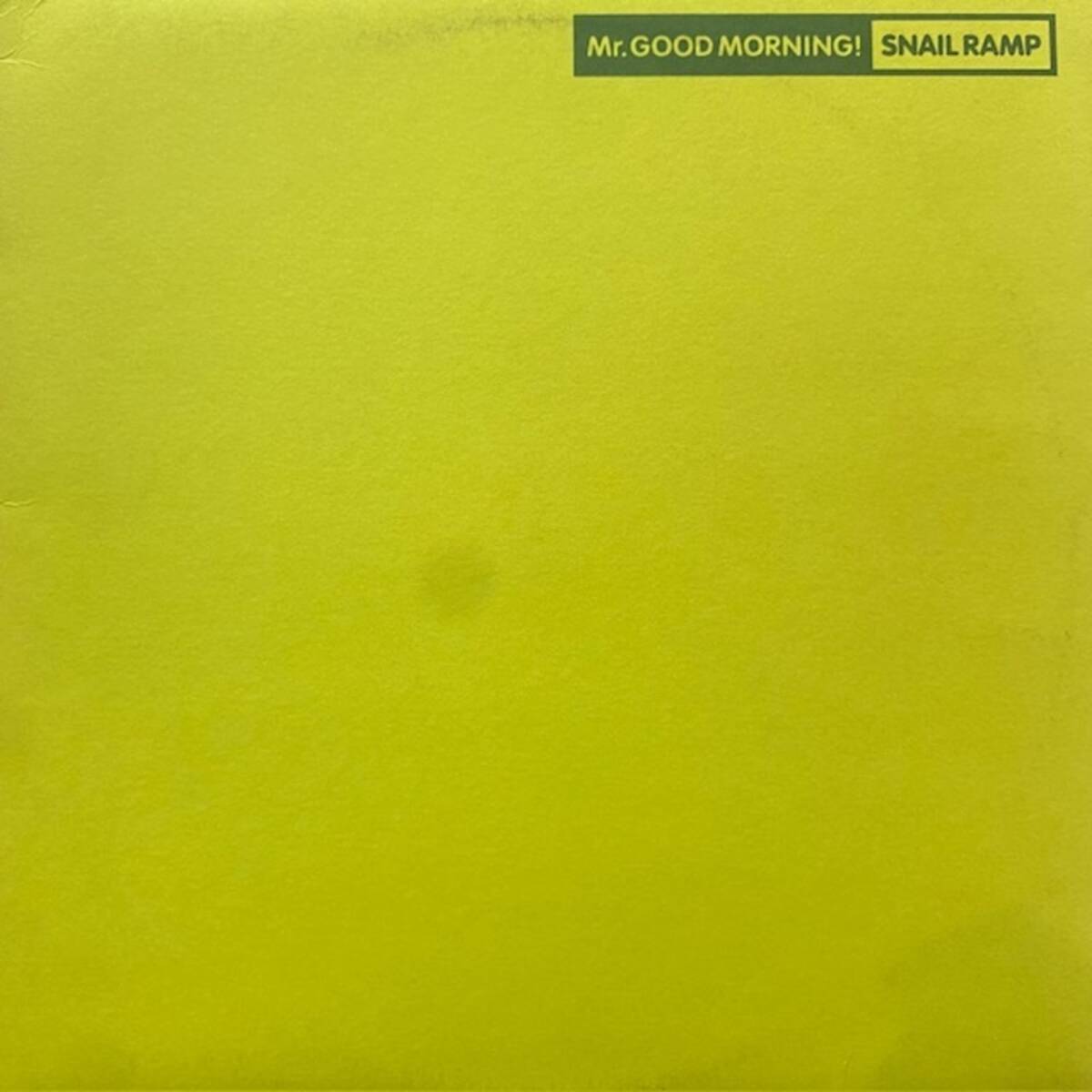 ★Snail Ramp - Mr. Good Morning!(★盤面極上品!)拍卖