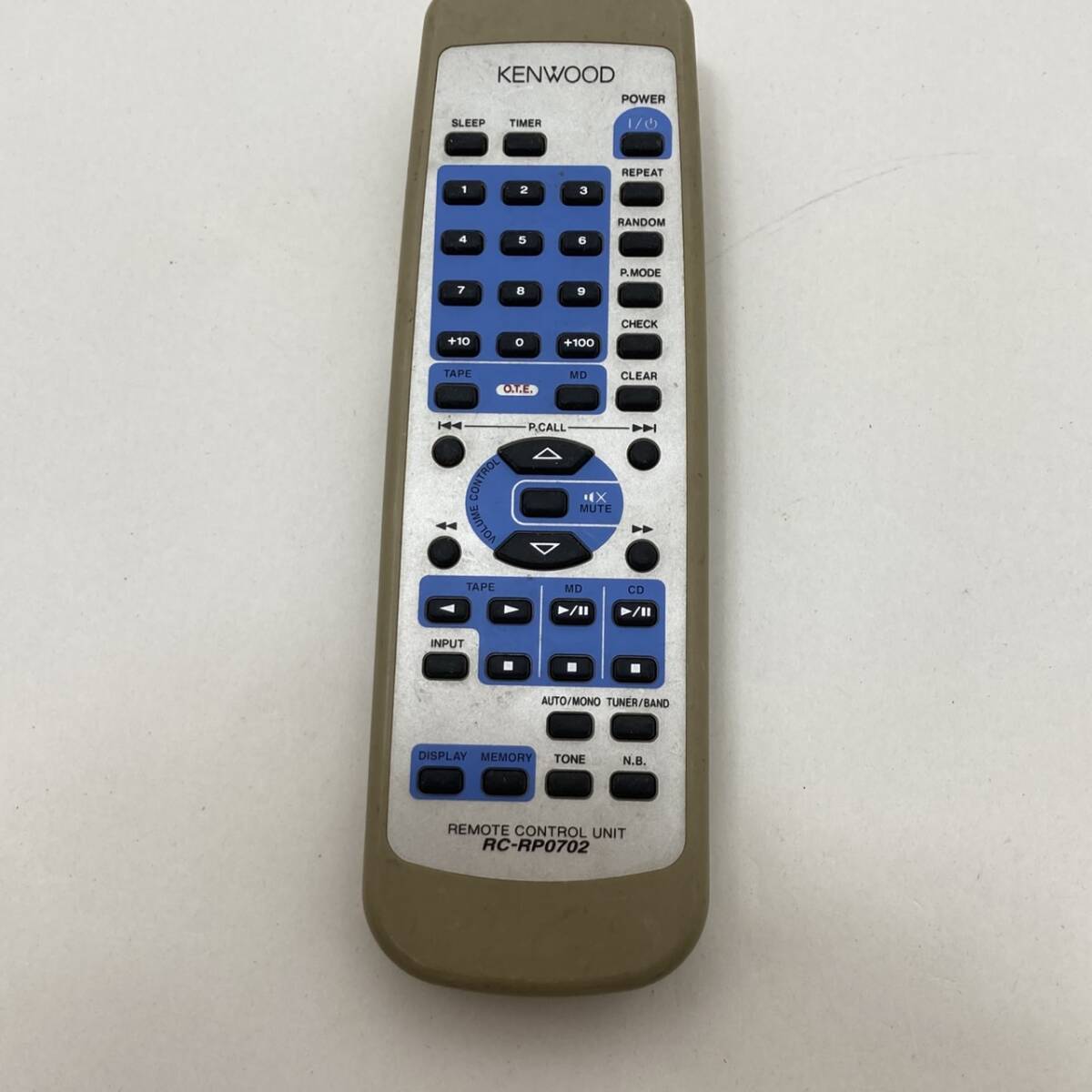 【ケンウッド 純正 リモコン 19J20】動作保証 即日発送 RC-RP0702 オーディオリモコン RD-VH7PC RD-VH7用拍卖