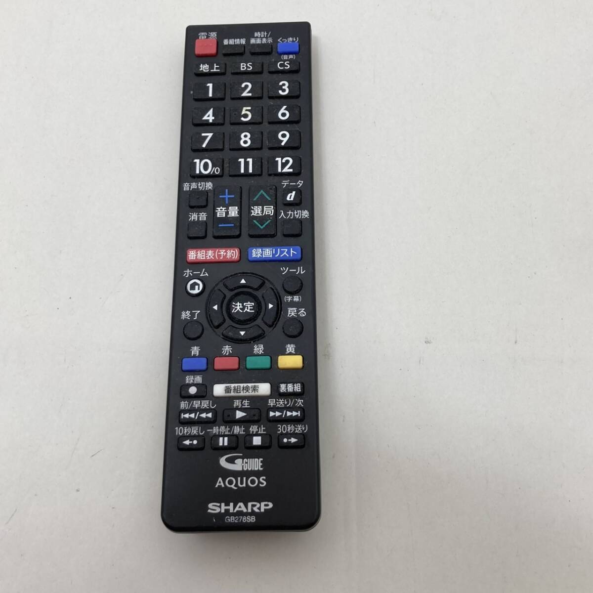 【シャープ 純正 リモコン 19E09】動作保証 即日発送 GB278SB テレビ用 LC-19P5-W LC-24P5-W 等拍卖