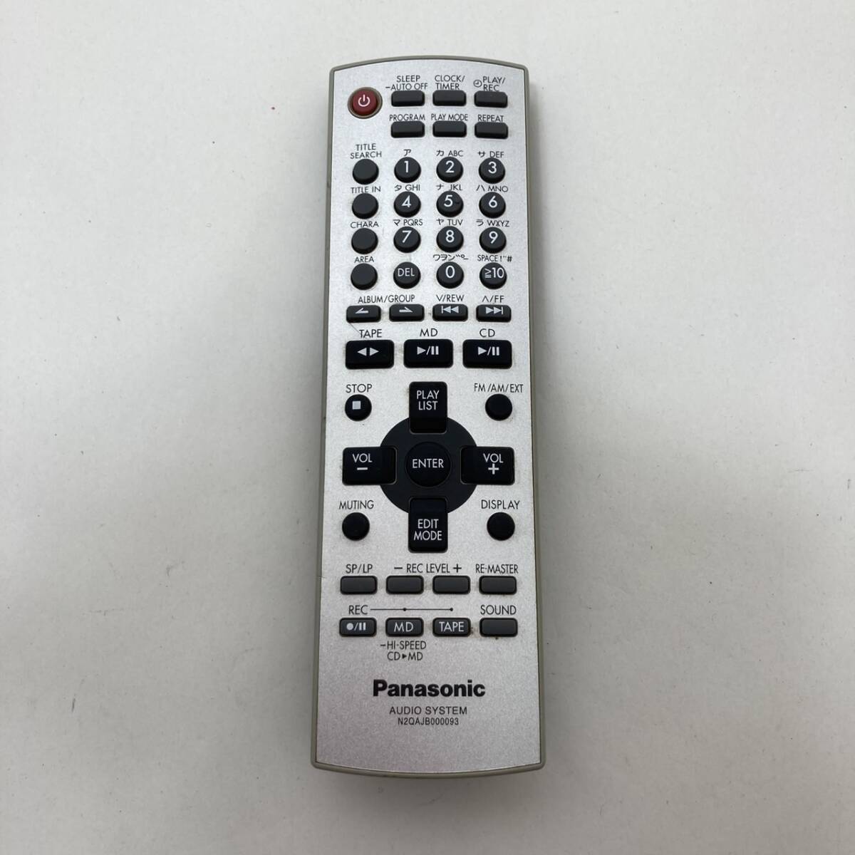 【パナソニック 純正 リモコン 20B11】動作保証 即日発送 N2QAJB000093 CD/MD/TAPE コンポ SC-PM300MD SA-PM300MD拍卖