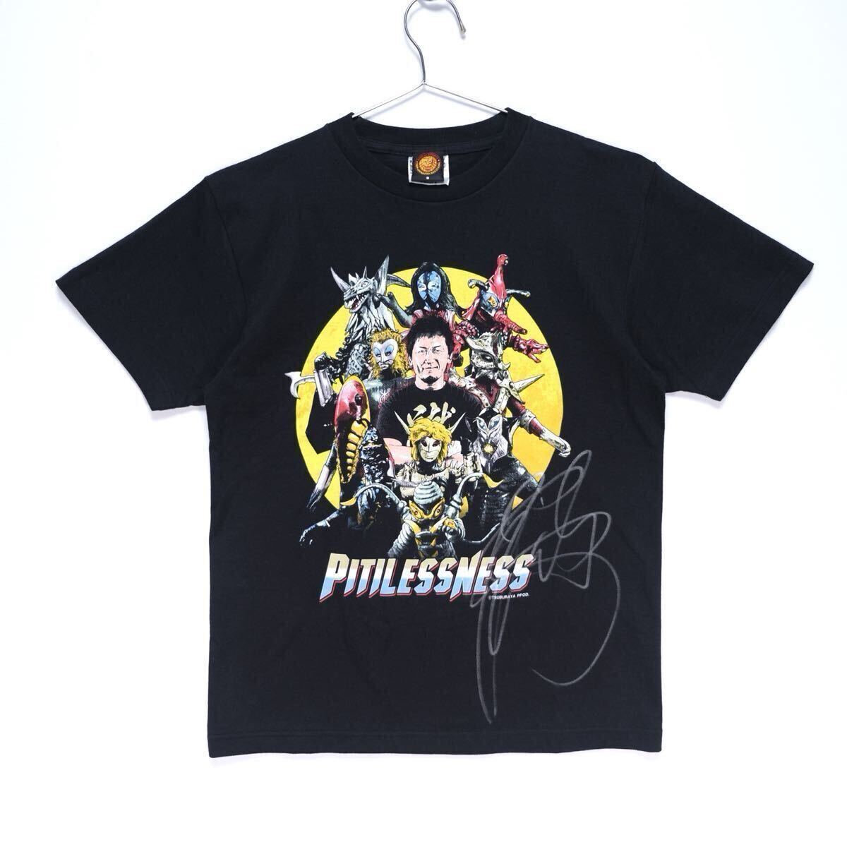 【送料無料】新日本プロレス/金本浩二×ウルトラ怪獣(宇宙人)軍団コラボTシャツ/直筆サイン入り/ウルトラマン/円谷プロ/ブラック/Sサイズ拍卖