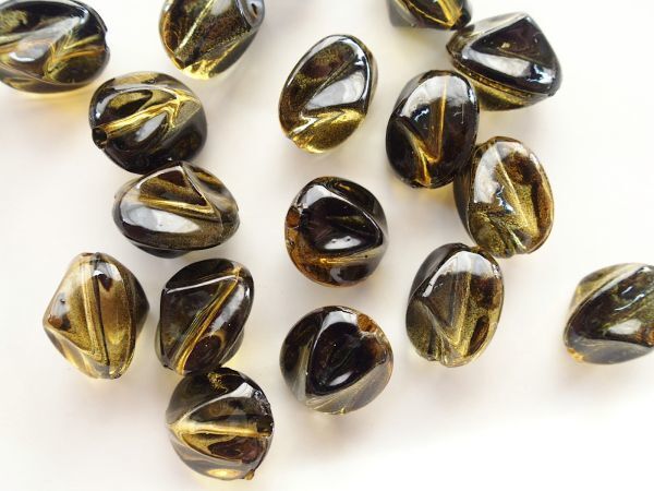 即決! 30個 アクリルビーズ 変形 チェコ風☆パーツ拍卖