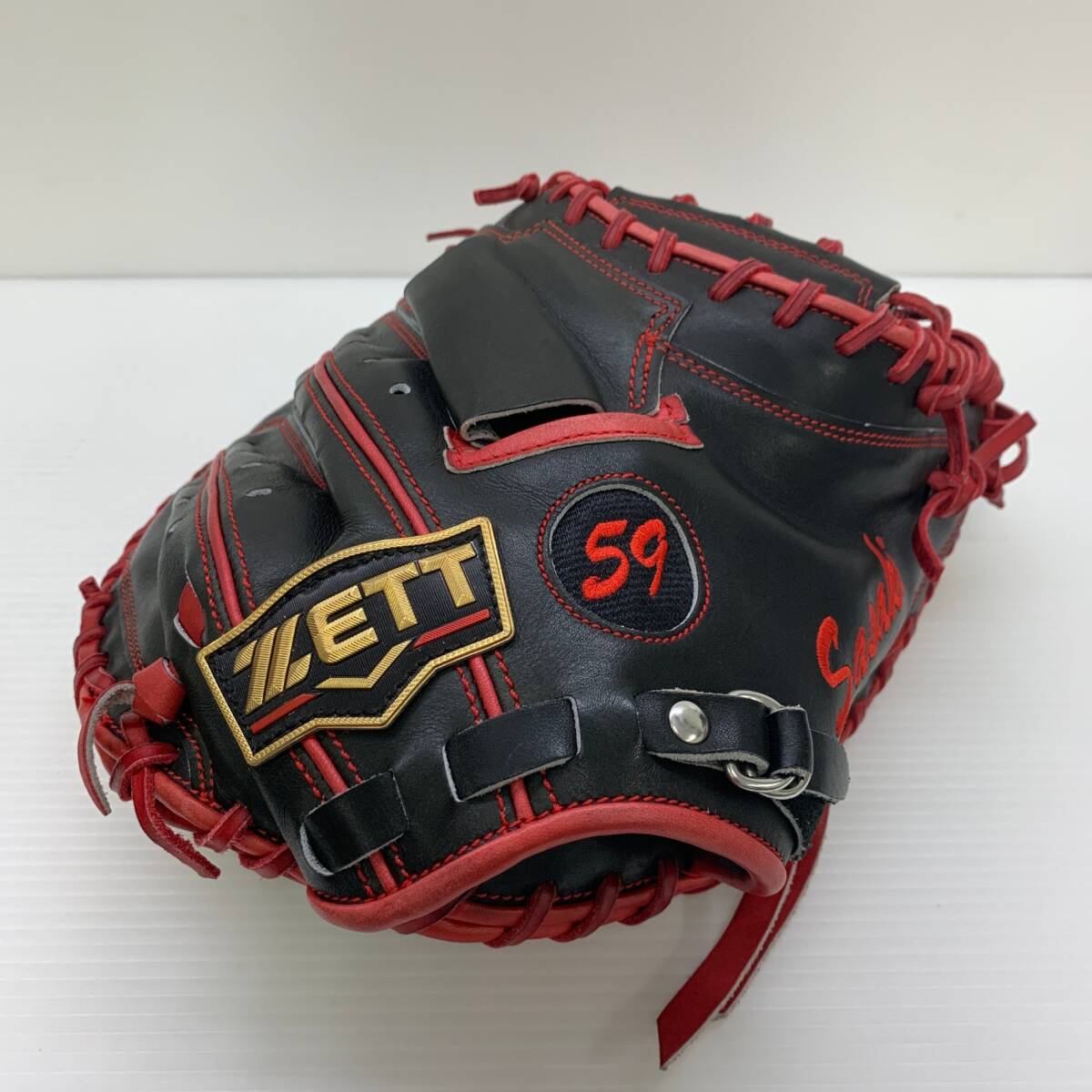 ゼット ZETT プロステイタス 硬式 大人 一般 キャッチャーミット 捕手 グローブ グラブ 右投げ 中古品 グローブ袋付き 野球 6005拍卖