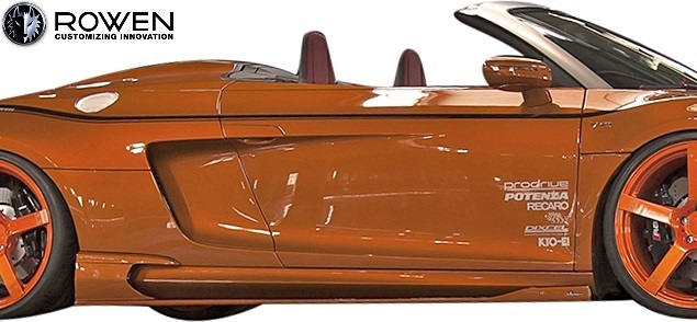 【M's】AUDI R8 スパイダー クーペ 後期 5.2 V10 (2013.04-2016.06) ROWEN サイドステップ 左右 42CTYF ロエン エアロ パーツ 1A007J00拍卖