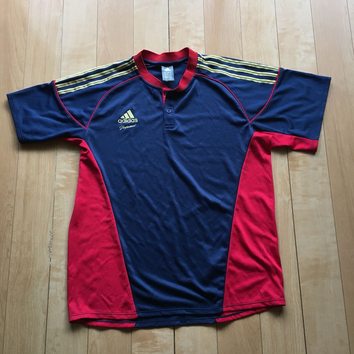 アディダス プロフェッショナル トレーニングウェア 242-1-46 メンズ L レッド ネイビー 野球拍卖