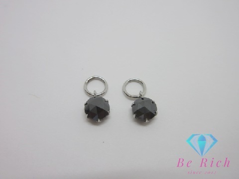Pt900 プラチナ カラーストーン 0.50ct 付 ピアス イヤリング チャーム 宝石 ジュエリー アクセサリー 【中古】 th13271拍卖