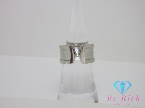 カルティエ Cartier K18 WG C2 リング 指輪 #51 11号 18金 750 ホワイト ゴールド ジュエリー アクセサリー 【中古】【送料無料】 ba2636拍卖