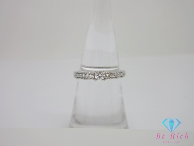 Pt900 プラチナ ダイヤモンド 0.25ct 付 エタニティ デザイン リング 指輪 12号 メレ 宝石 ジュエリー 【中古】【送料無料】 th13153拍卖