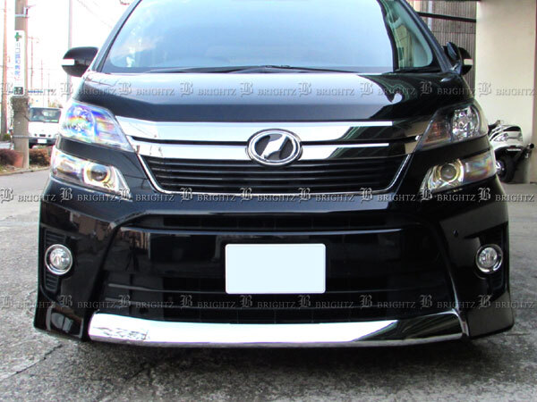 ヴェルファイアハイブリッド ATH20W メッキ フロント リップ カバー M バンパー ガーニッシュ パネル モール FRO-LIP-012拍卖