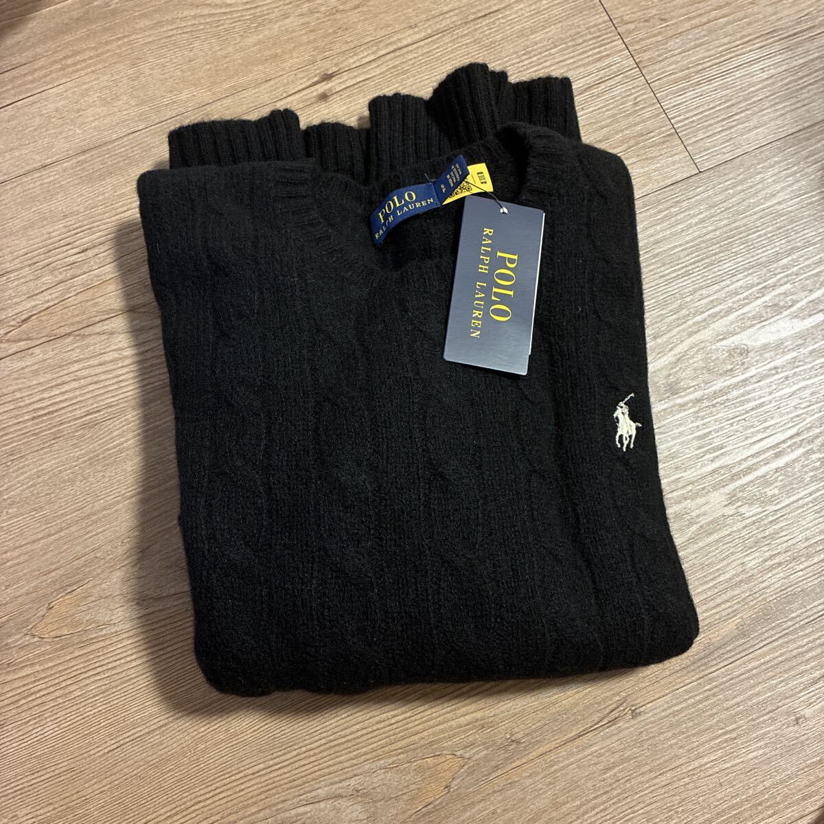 新品POLO RALPH LAUREN ウール/カシミアニット・セーター ブラック S 拍卖