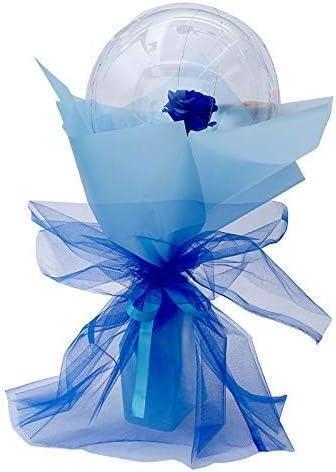 LEDルミナスバルーン ローズブーケ フラワー 造花 お祝い ブルー J178拍卖