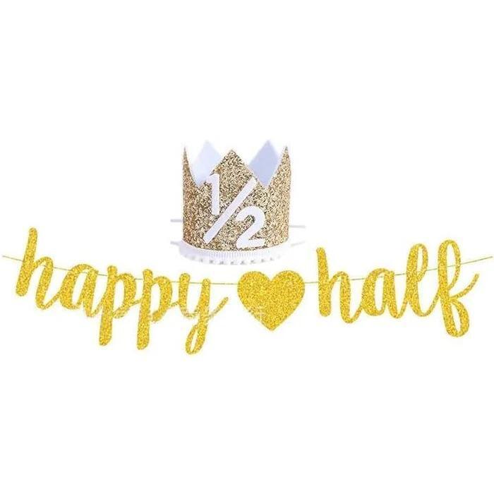 ハーフバースデー 飾り 装飾 1/2 J201拍卖