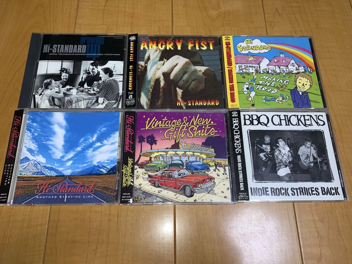 【中古CD】ハイスタンダード 関連アルバム・シングル6枚セット / Hi-STANDARD / Growing Up / Angry Fist / Making The Road /BBQ CHICKENS拍卖