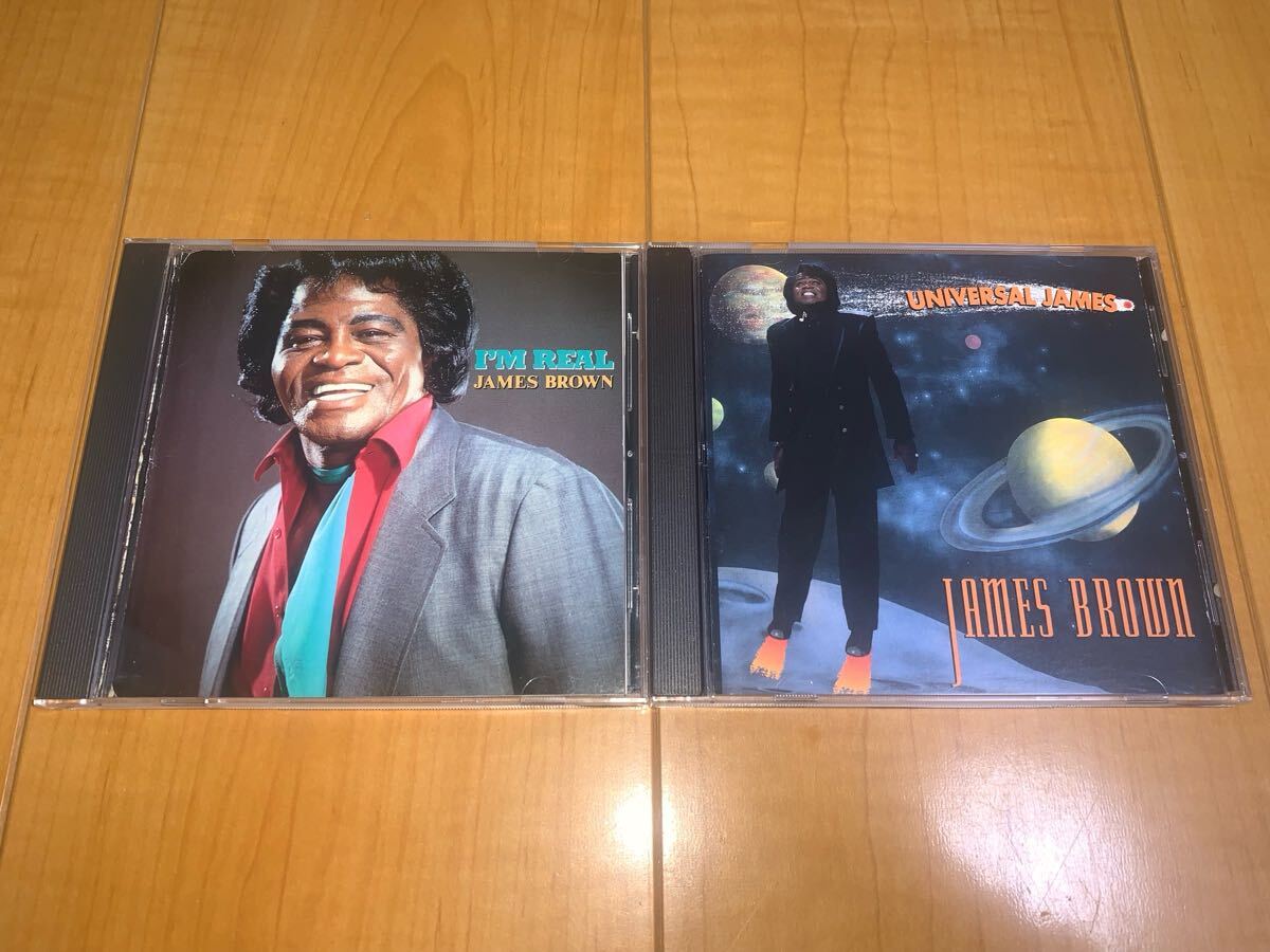 【国内盤CD】ジェームス・ブラウン / James Brown アルバム2枚セット / I'm Real / アイム・リアル / Universal James / 世界はJB拍卖