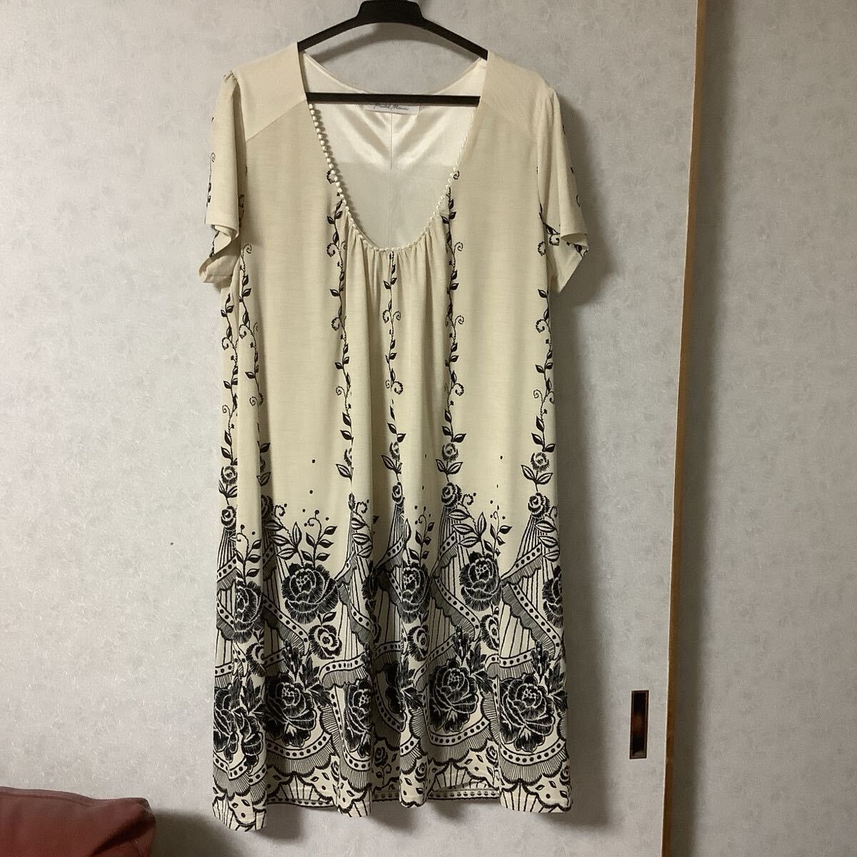 パステルマム チュニック クリーム 半袖 エキゾチック拍卖