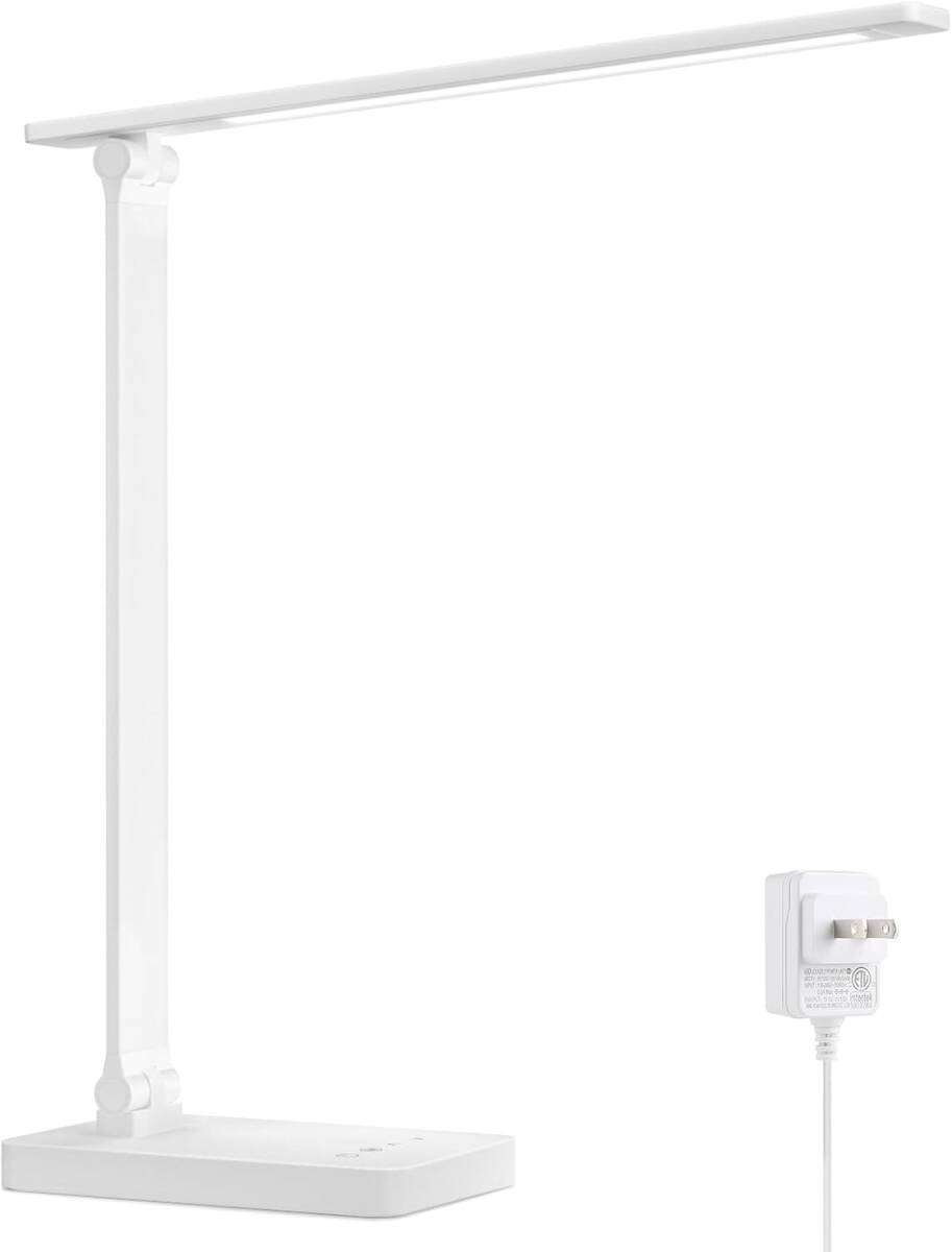 デスクライト led 目に優しい DCアダプター付き 電気スタンド 800lm超高輝度 卓上ライト おしゃれ テーブルライト 5段階色温度 明るさ拍卖