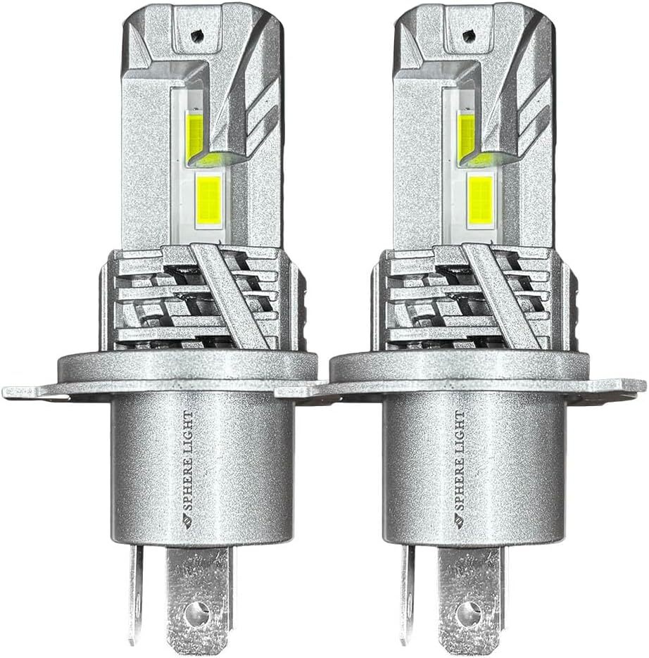 H4 Hi/Lo LED ヘッドライト 新基準 車検 対応 6000K ホワイト 5000lm 12V ファンレス 簡単 取付 防水 SPHERELIGHT SLMSTH4C060拍卖