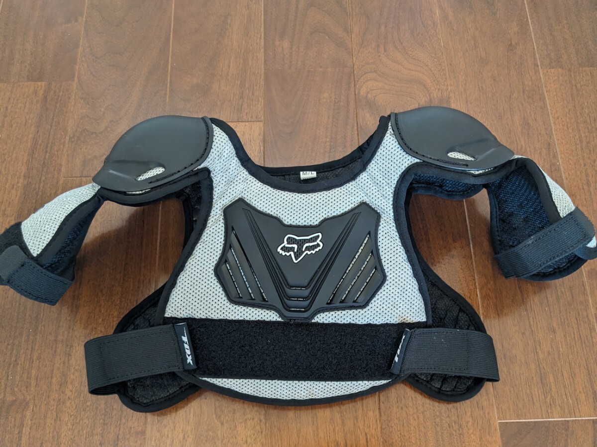 FOX TITAN KIDS ROOST DEFLECTOR MD/LG キッズ ジュニア プロテクター 6-9歳 ミディアム/ラージ 中古拍卖