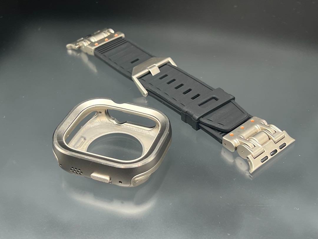 アルミ ケースラバーバンド 46mm49mm45mm44mm アップルウォッチ拍卖