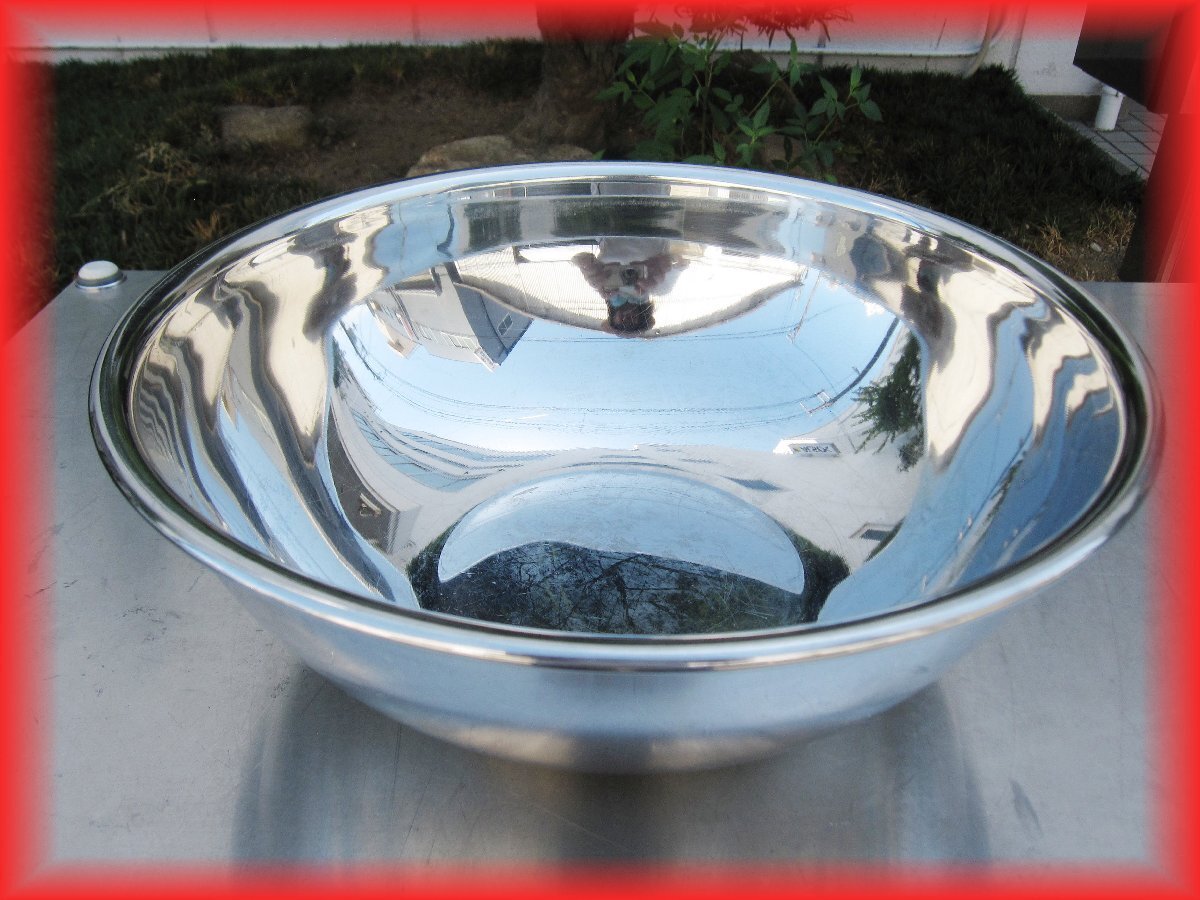 ボウル ボール 業務用 ステンレス製 調理用 ミキシングボール 直径35cm 厨房 店舗用品 A242 中古良品 k拍卖