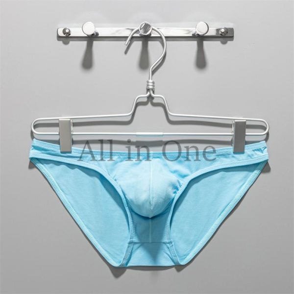 163-67-5 もっこりポーチ コットン 綿 パンツ ブリーフタイプ【スカイ,Lサイズ】男性 メンズ 新品 エロ インナー ブリーフ セクシー .1拍卖