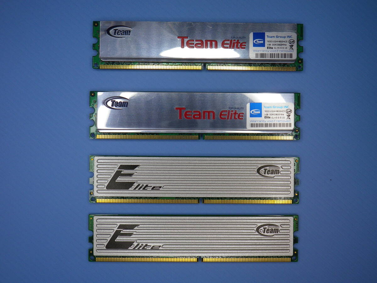 Team Elite メモリーDDR2 800MHz 1GB×4枚 合計4GB 【即決】送料込み拍卖
