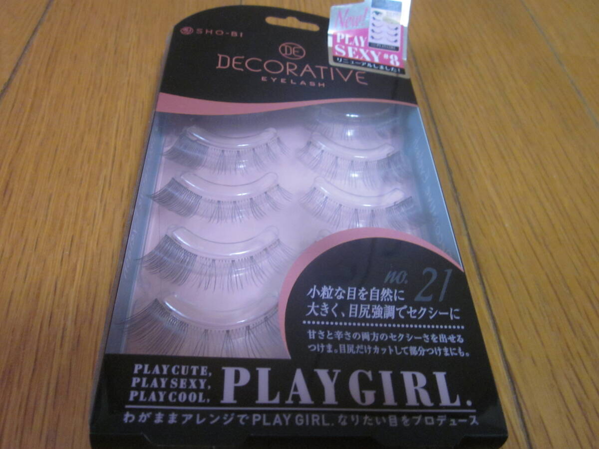 新品☆DECORATIVE EYELASH つけまつげ☆目じり強調☆プレイガール☆5ペア拍卖