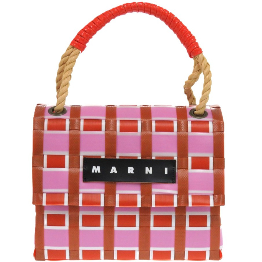 新品同様 マルニ トートバッグ ポリプロピレン レッド 1477 赤 ドクターバッグ MARNI拍卖