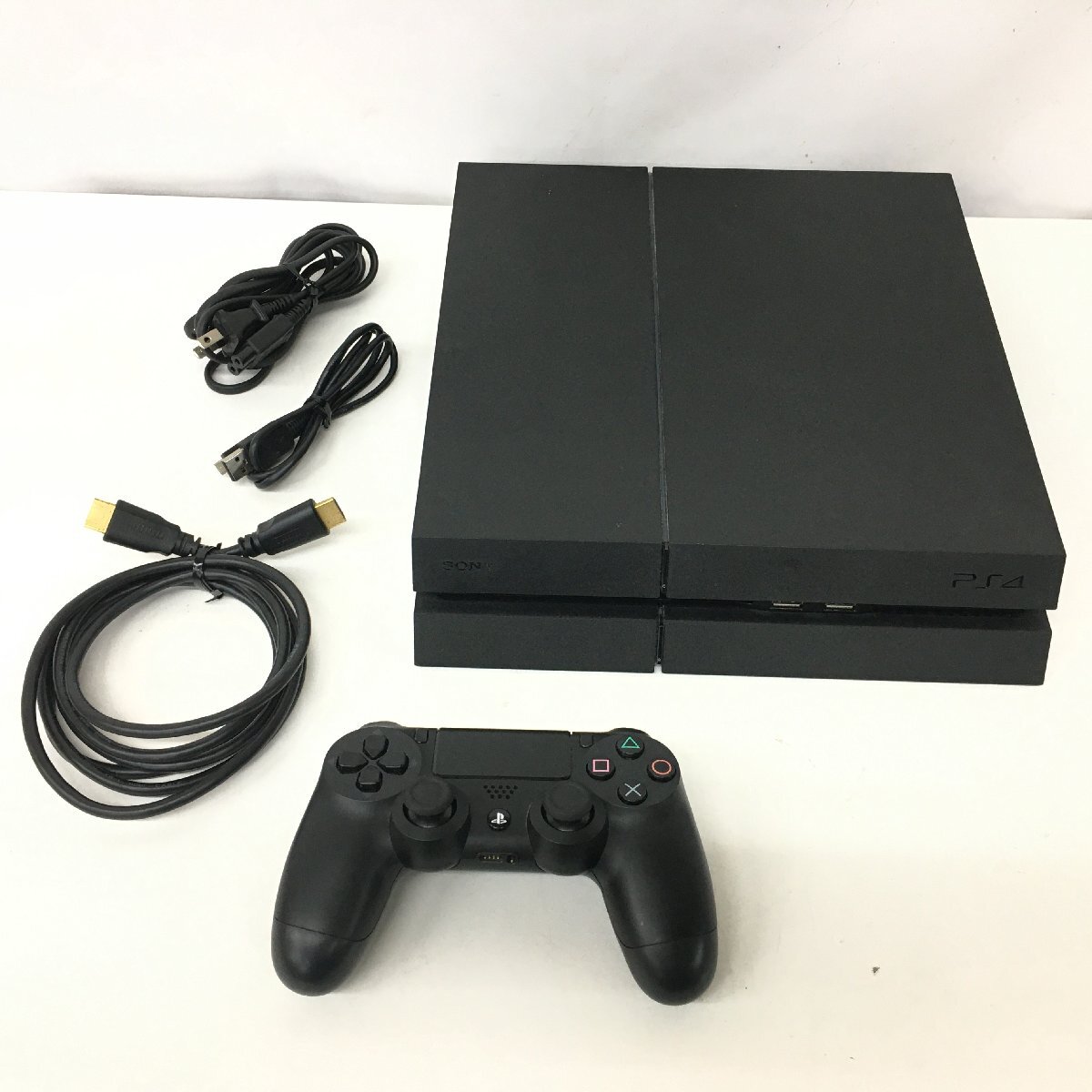 f081*120 【可動品】 1円~ プレイステーション4 本体 CUH-1200B ジェットブラック 拍卖