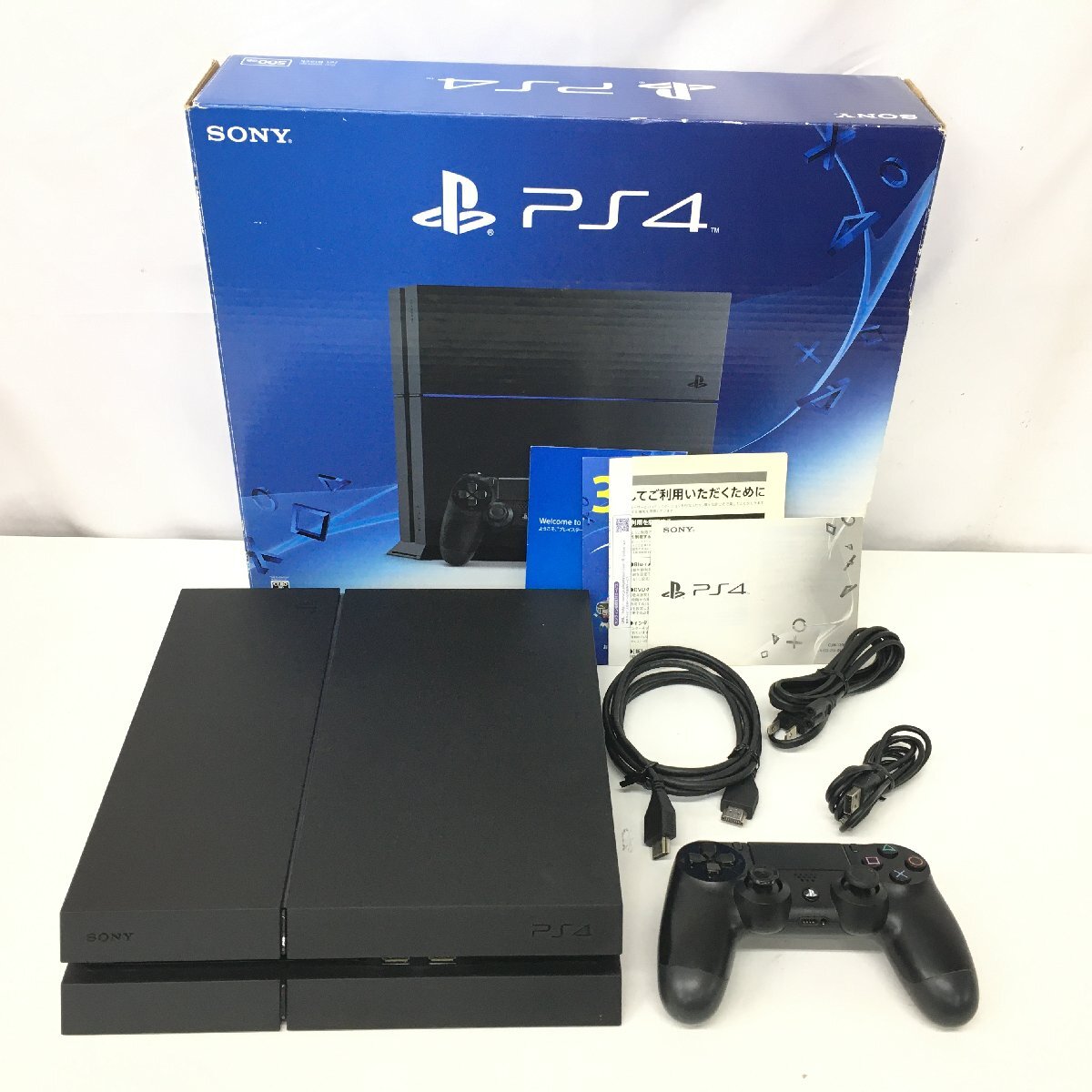 f081*120 【可動品】 1円~ プレイステーション4 本体 CUH-1200A B01 ジェットブラック 拍卖