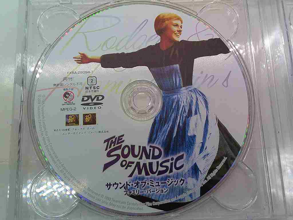 PD238★DVD サウンド・オブ・ミュージック ファミリー・バージョン FXBA-28094 ディスクのみ 動作確認済み 研磨・クリーニング済み拍卖