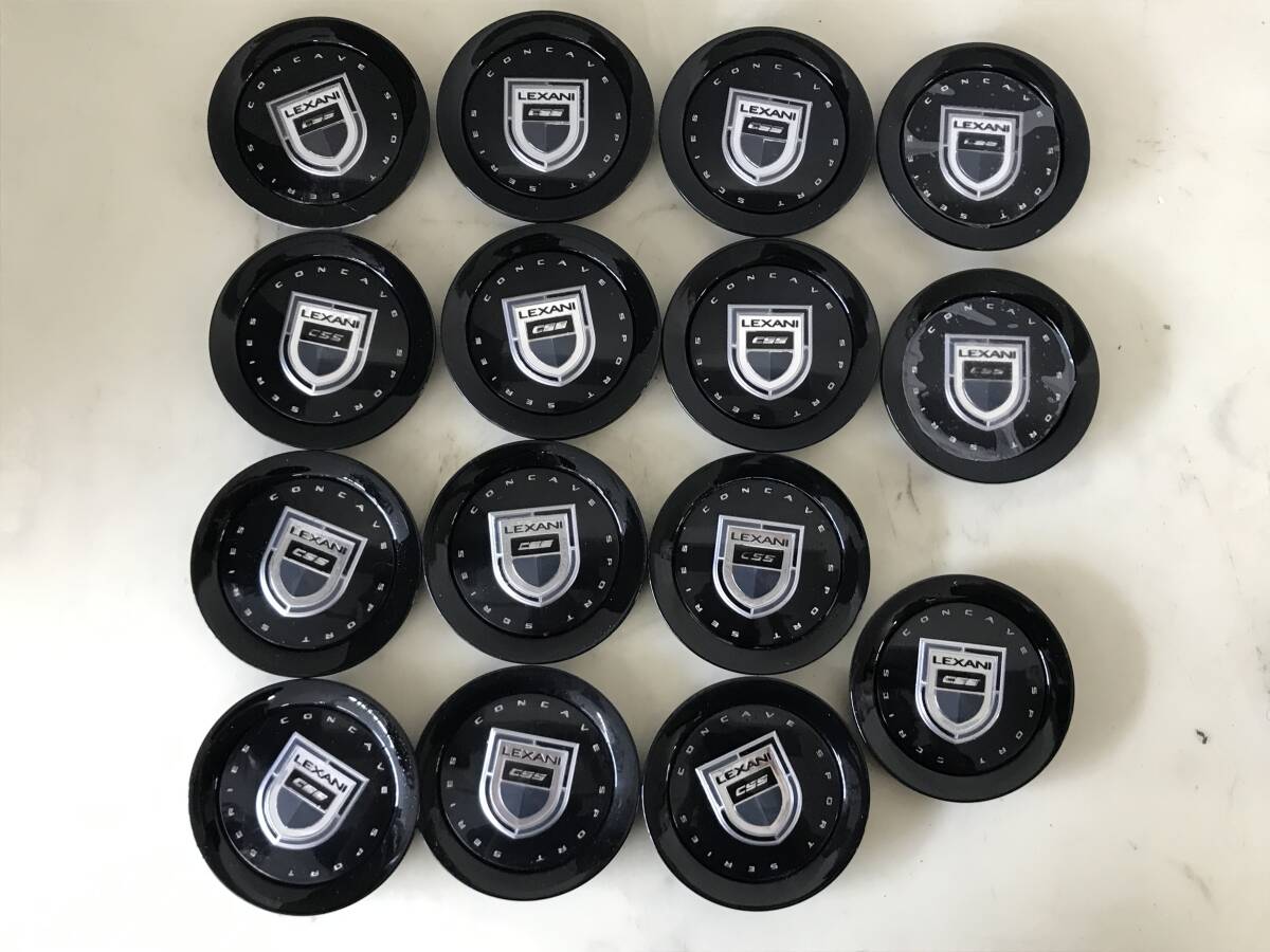 1582 LEXANI ルクサーニ ホイールセンターキャップ CSS CONCAVE SPORT SERIES 15個セット カスタム ドレスアップ ブラック 拍卖