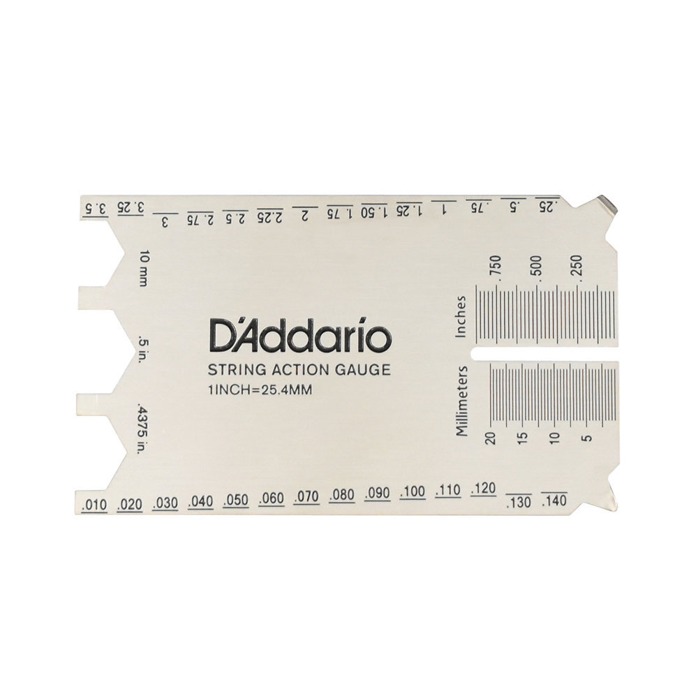 Planet Waves by D'Addario PW-SHG-01 Silver String Height Gauge 弦高調整用ゲージ 定規 ギター メンテナンス 工具拍卖
