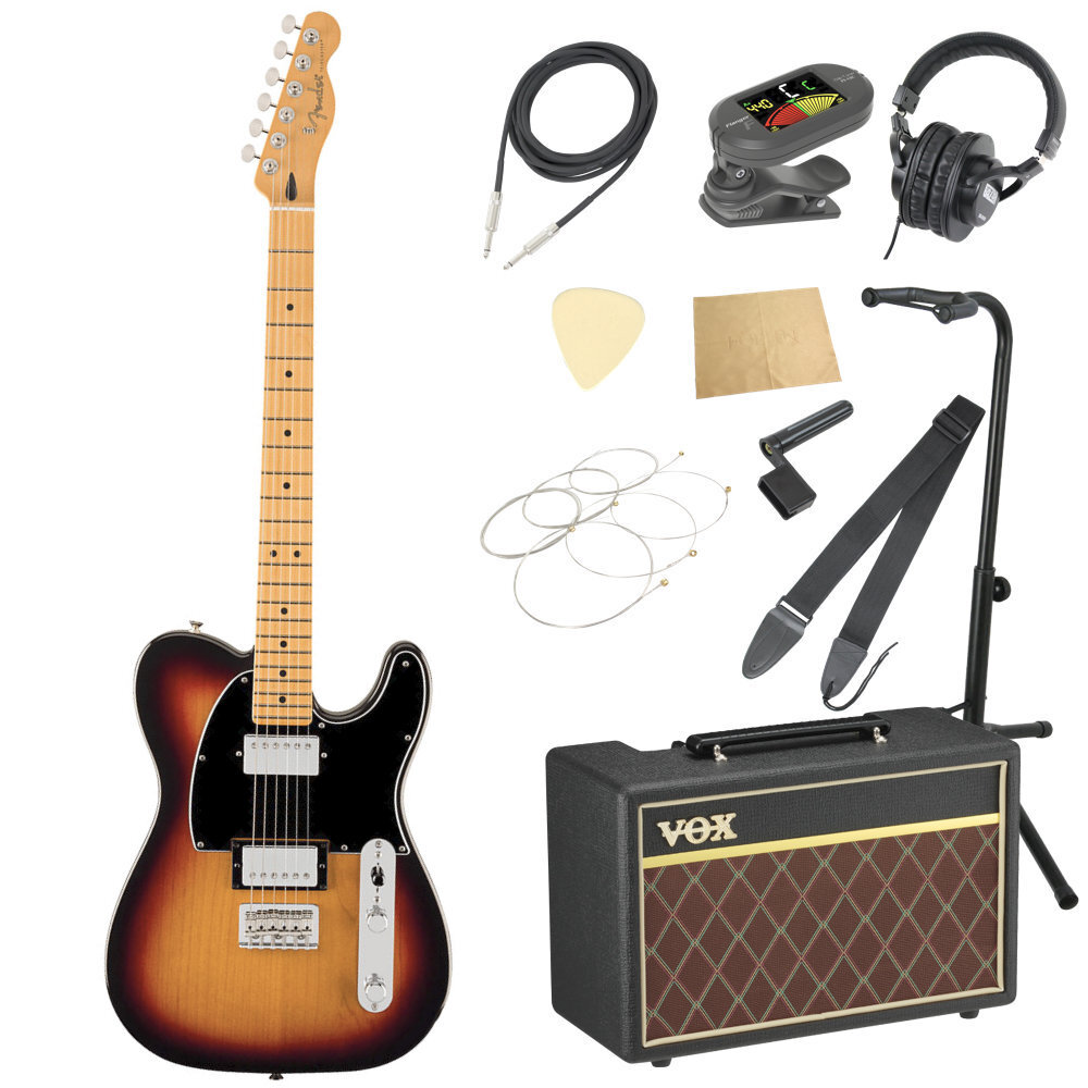Fender フェンダー Player II Telecaster HH MN 3TS エレキギター VOXアンプ付き 入門11点 初心者セット拍卖