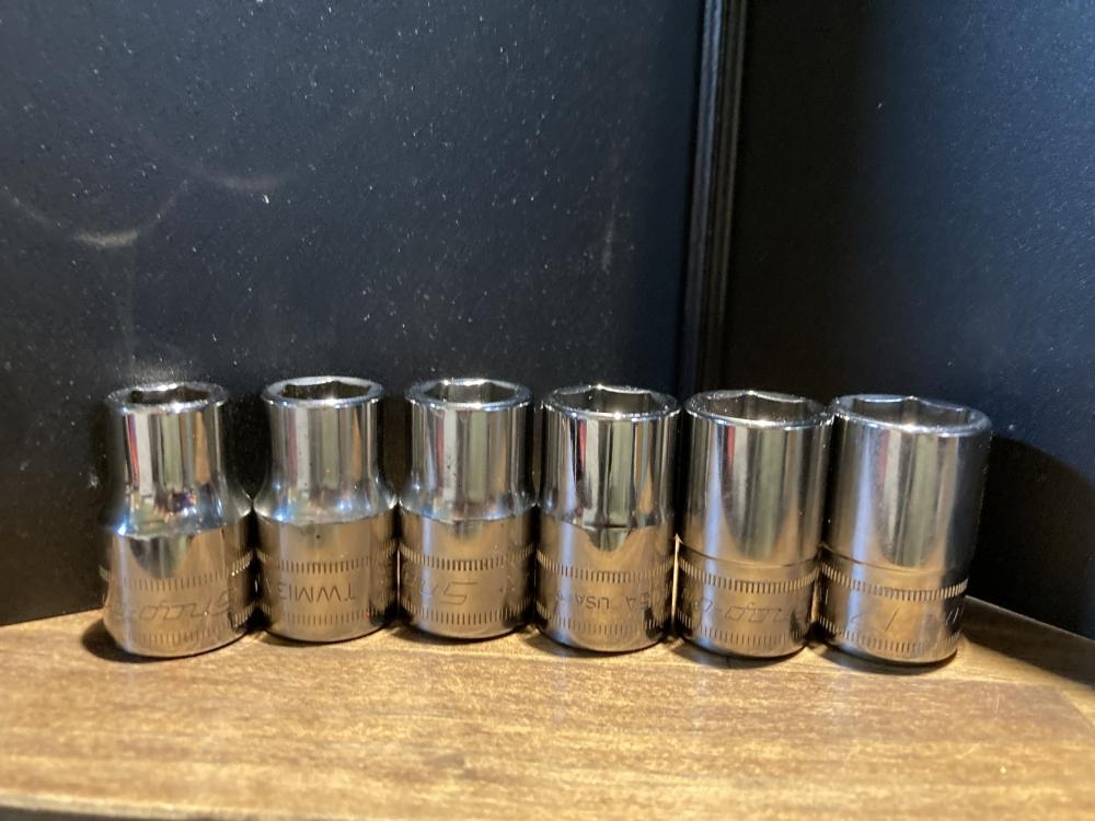 004★おすすめ商品★スナップオン Snap-on 1/2シャローソケット TWM12/13/14A/15A/16/17 6本拍卖