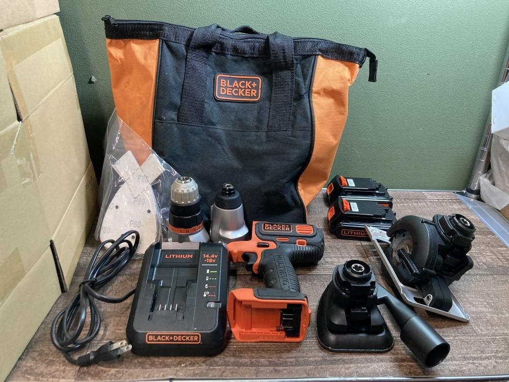 020♪おすすめ品・即決価格♪ブラック&デッカー マルチツール EVO183P1 現状品 アタッチメント4種拍卖