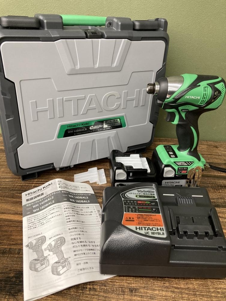 022●未使用品・即決価格・値下げ商品●日立工機 コードレスインパクトドライバ WH14DBAL2拍卖