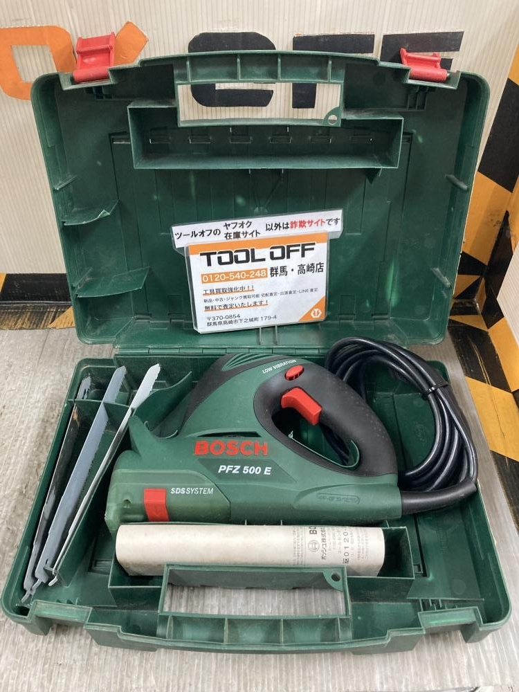 002○おすすめ品○ボッシュ BOSCH 電気のこぎり PFZ500E 替刃付き(錆あり) 高崎店拍卖