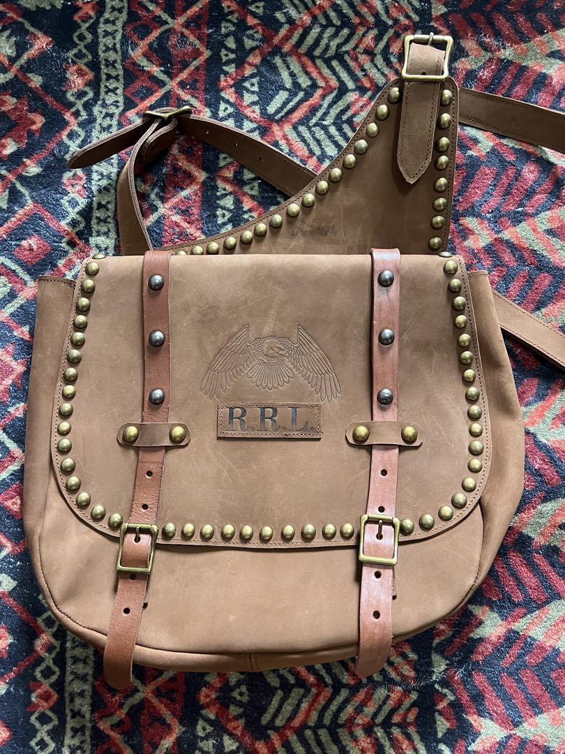【美品】RRL ダブルアールエル 牛革 ショルダーバック拍卖