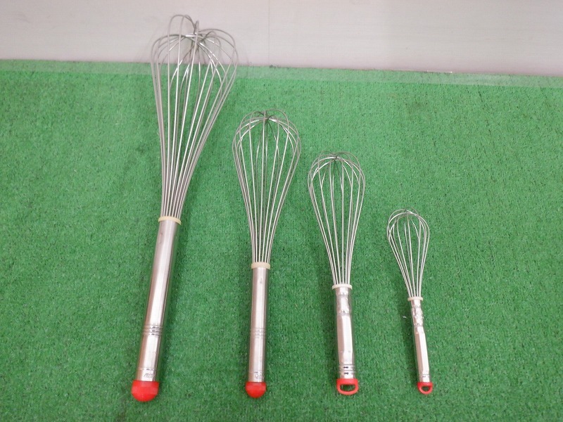 TKR7H-51/泡立て器/ホイッパー/17・12・10・7/4本まとめて/調理器具拍卖