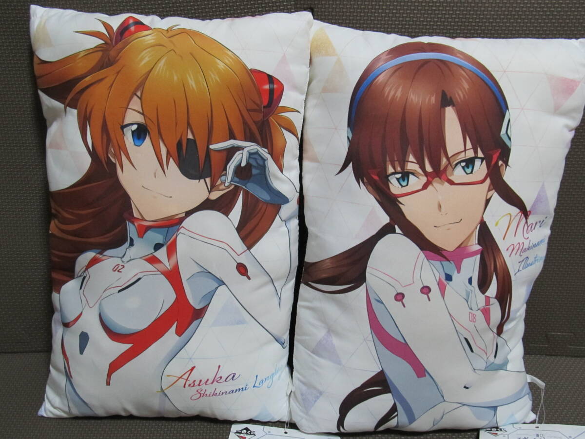 一番くじ エヴァンゲリオン C賞式波・アスカ・ラングレー&E賞真希波・マリ・イラストリアス クッション(未使用) 拍卖