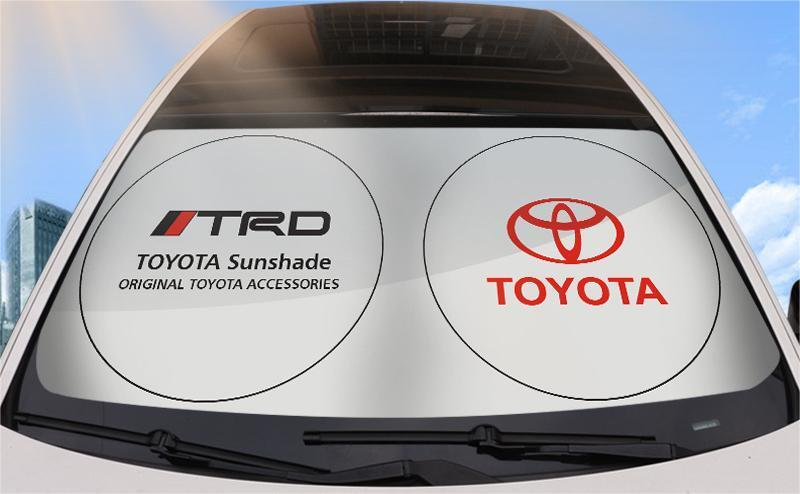 トヨタ TRD ロゴ入り150×70cmサンシェード UVカット 遮光 日焼け防止 軽量コンパクト 折り畳み フロント カバー 収納袋付 拍卖