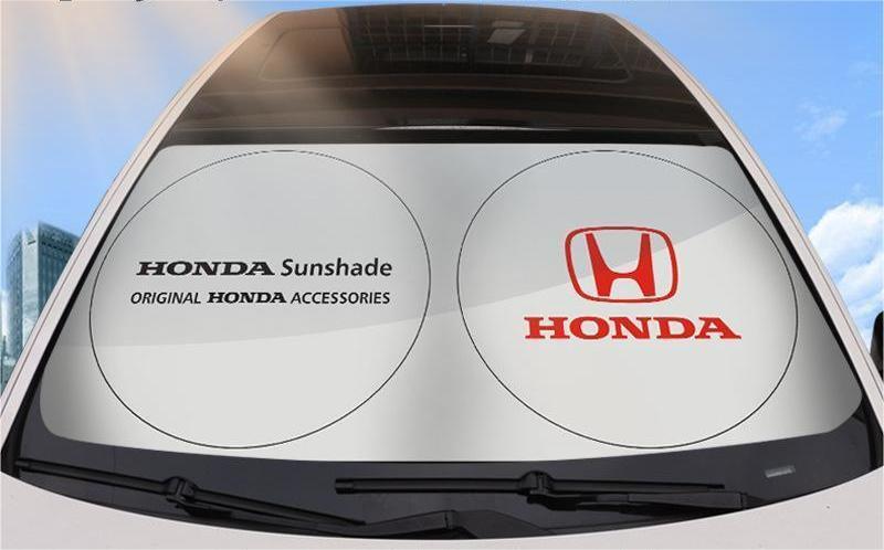 ホンダ HONDA ロゴ入り 150×70cm サンシェード UVカット 遮光 日焼け防止 軽量コンパクト 折り畳み フロント カバー 収納袋付 拍卖