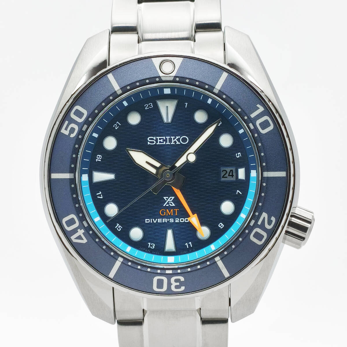新品 未使用 SEIKO PROSPEX セイコー プロスペックス ダイバースキューバ ソーラーGMT Sea SUMO シーアクア スモウ SFK001J1 5K65 青文字盤拍卖