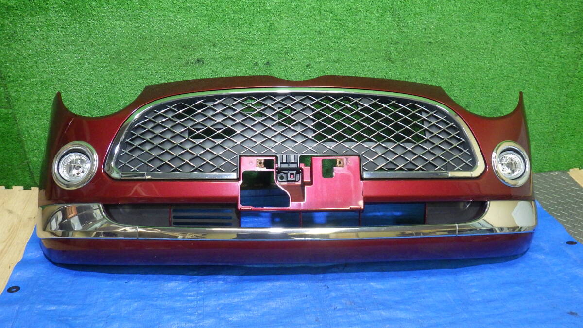 ミラジーノ DBA-L650S フロントバンパー カラー R45 赤 フォグ付き 管M0820-70拍卖