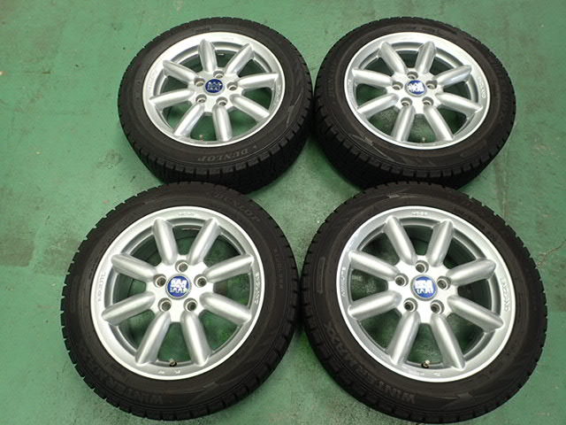 【MINI・F55・F56・F57】MINILITE・6.5J×16・112/5★ダンロップWM02 195/55R16 2021年製造9.5mm★拍卖
