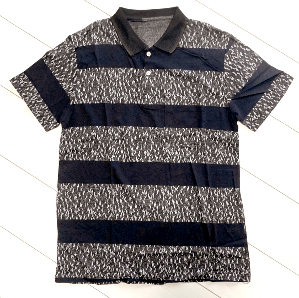新品 ポロシャツ ボーダー メンズ 半袖 春夏 涼しい 迷彩 free56拍卖