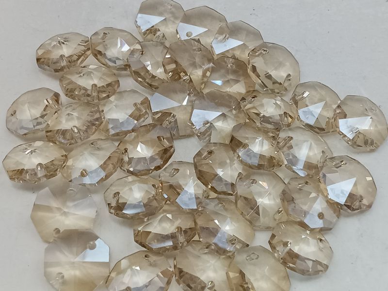 未使用★ライトブロンズ 14mm パーツ 200個 ビーズ シャンデリア パーツ 材料 素材 DIY 手作り 送料込み拍卖