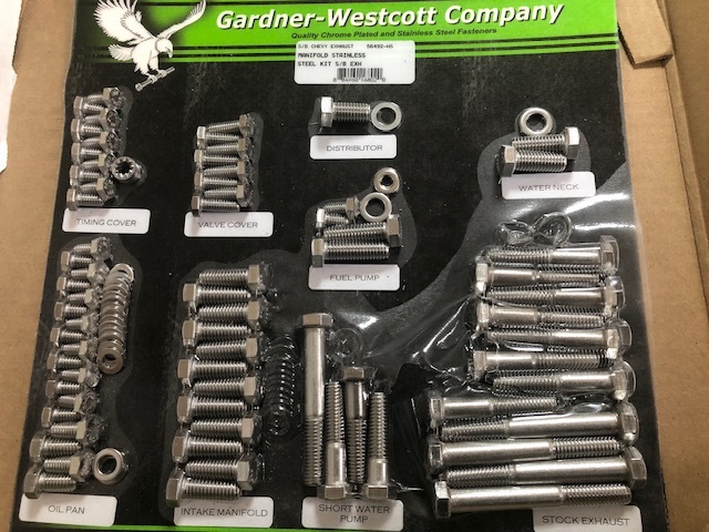 パッケージ破れの為格安 エンジンボルトキット ステンレス SBC インパラ ベルエア カプリス カマロ エルカミ モンテ 350拍卖