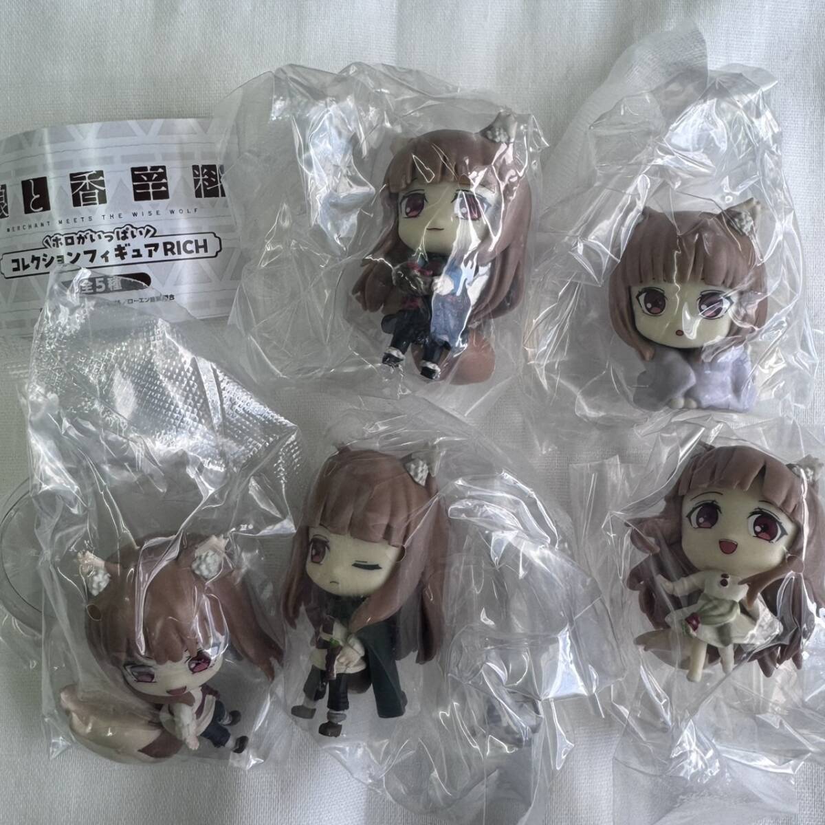 【即決・送料無料】狼と香辛料 ホロがいっぱい コレクションフィギュアRICH 全5種コンプセット / ガチャ拍卖